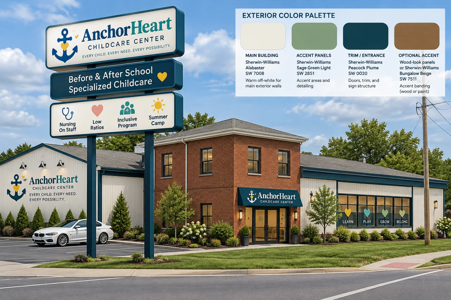 Concept rendering of proposed AnchorHeart front area
