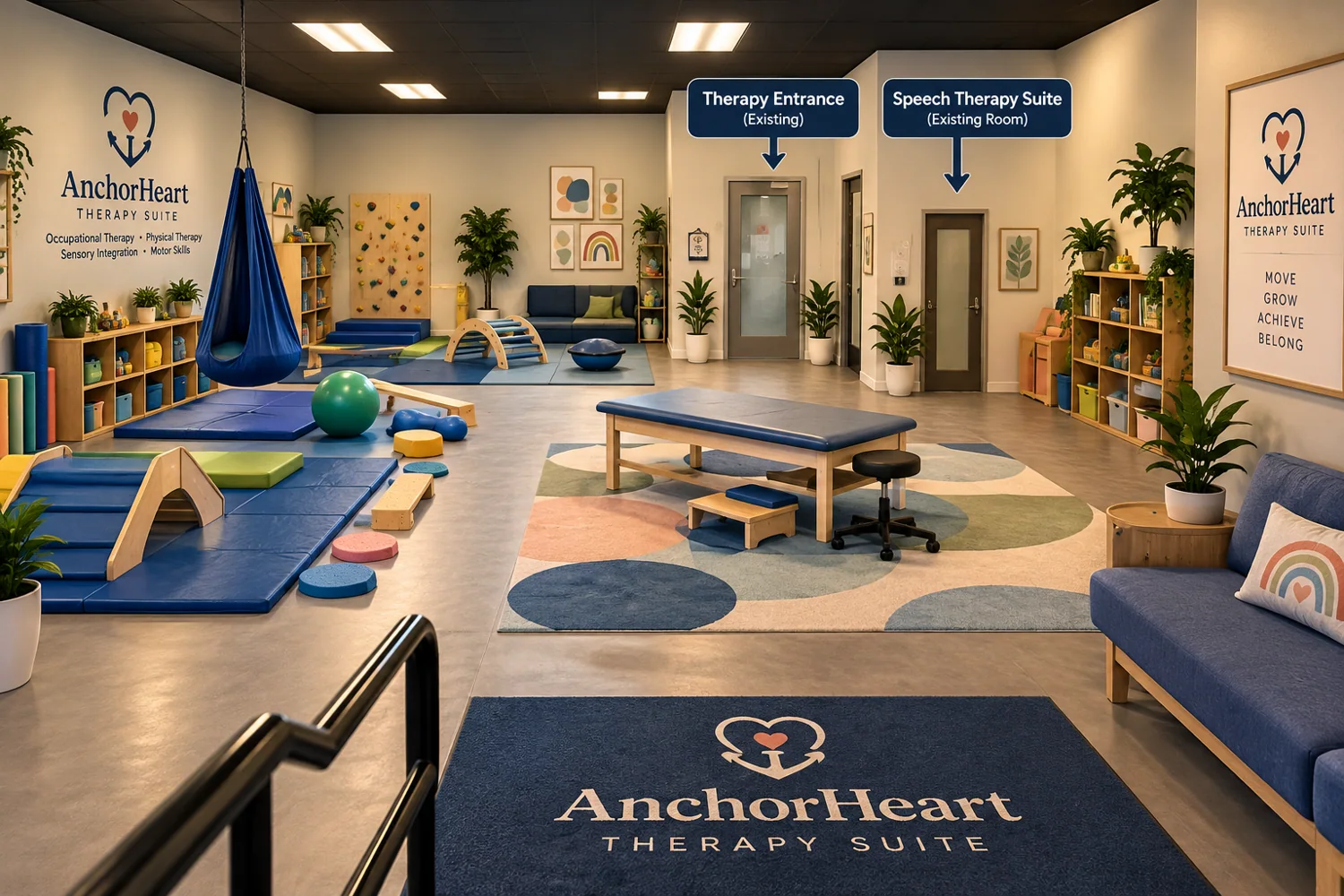 Concept rendering of proposed therapy suite